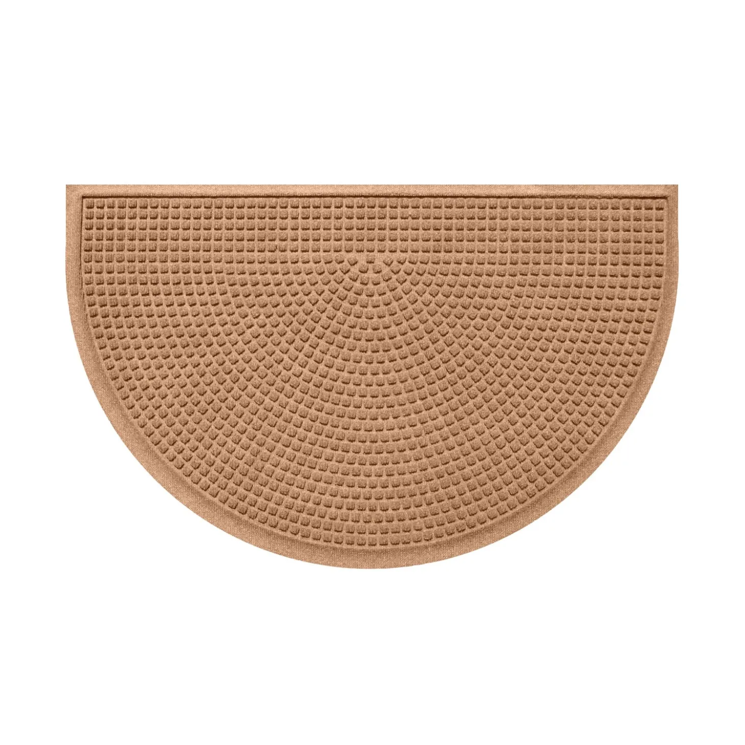 Waterhog Doormats>Plow & Hearth Waterhog Indoor/Outdoor Cubes Half-Round Doormat, 24" x 39"