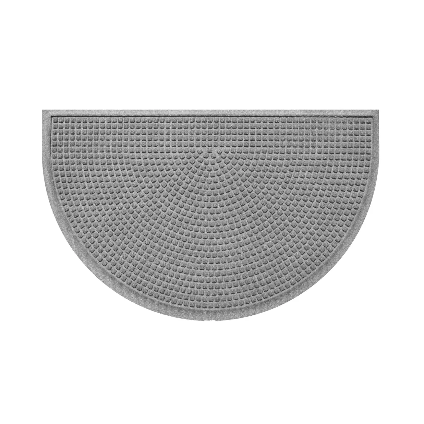 Waterhog Doormats>Plow & Hearth Waterhog Indoor/Outdoor Cubes Half-Round Doormat, 24" x 39"