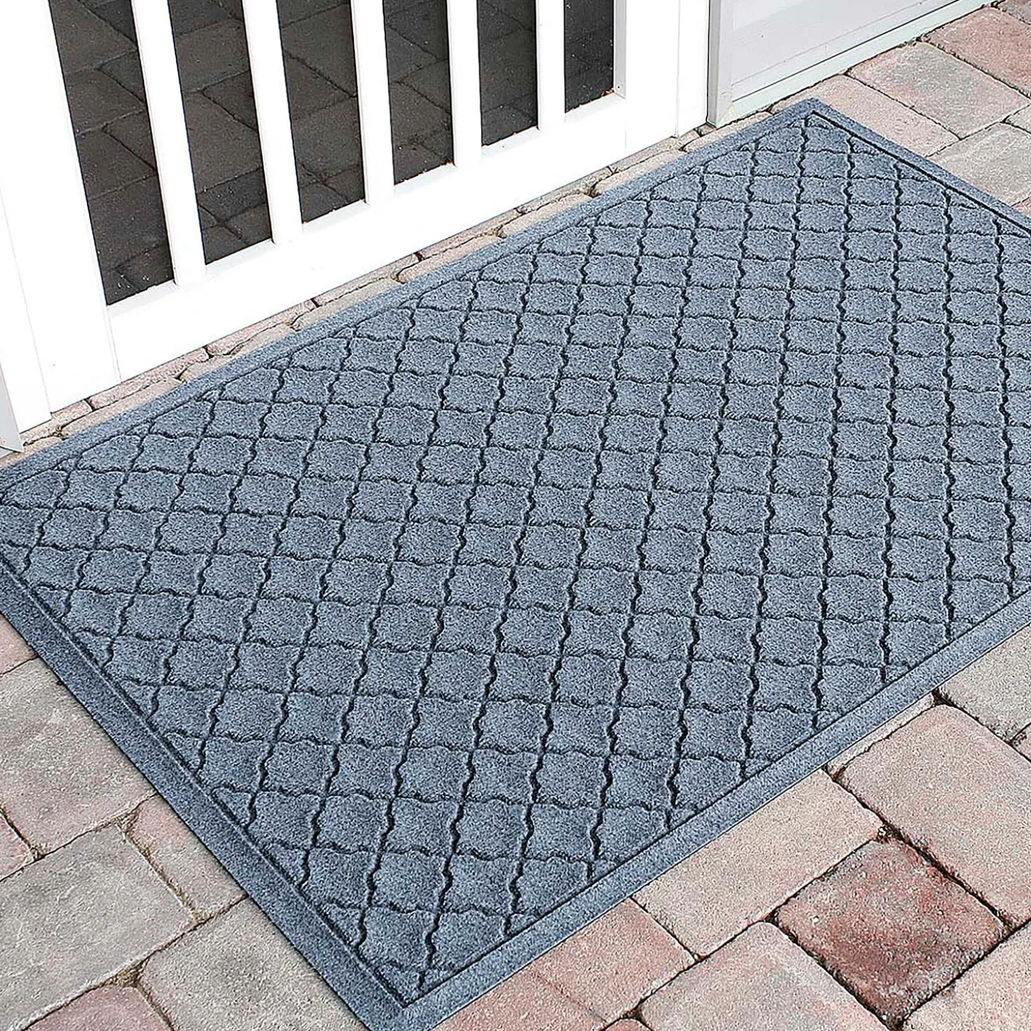 Waterhog Doormats>Plow & Hearth Waterhog Indoor/Outdoor Geometric Doormat, 20" x 30"