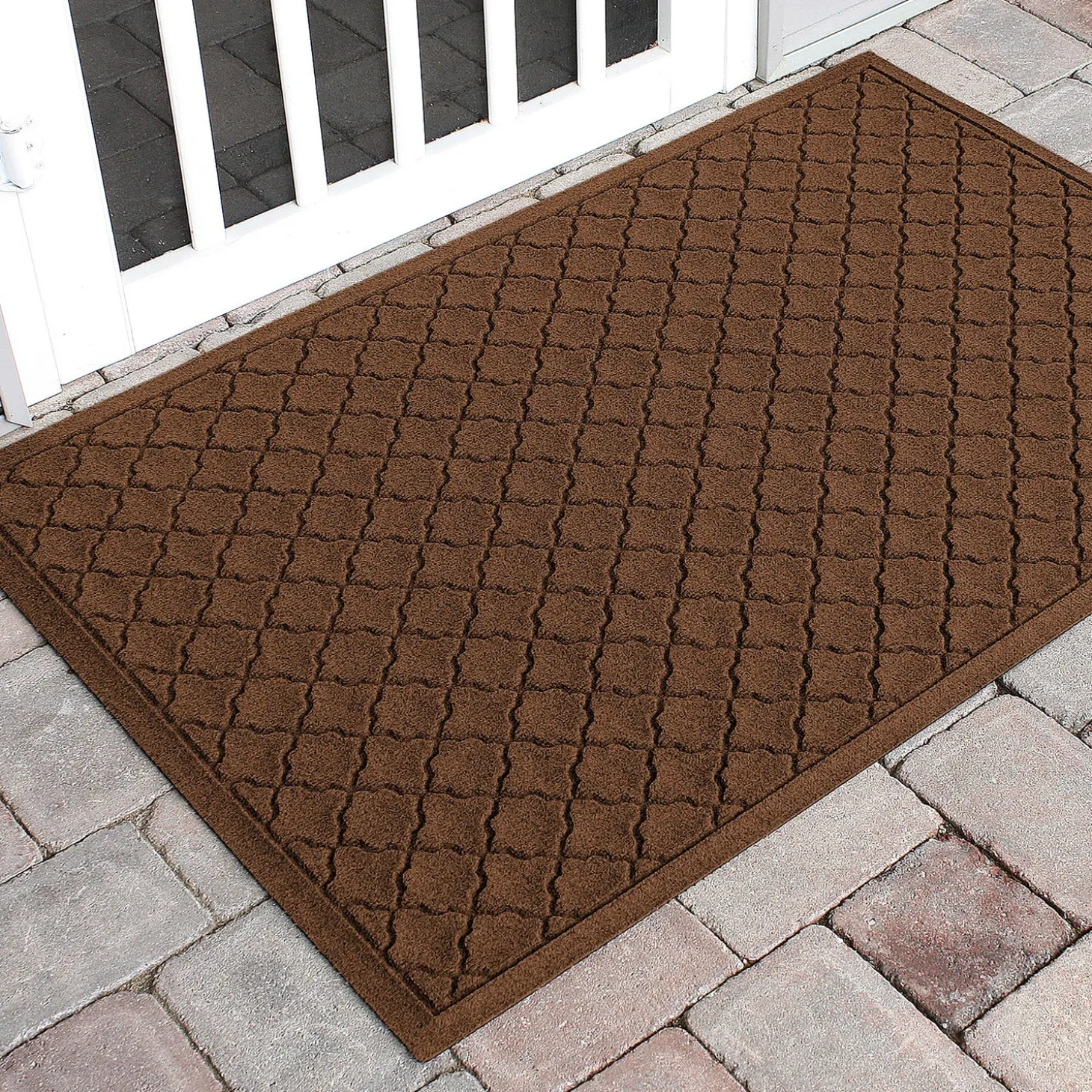Waterhog Doormats>Plow & Hearth Waterhog Indoor/Outdoor Geometric Doormat, 20" x 30"