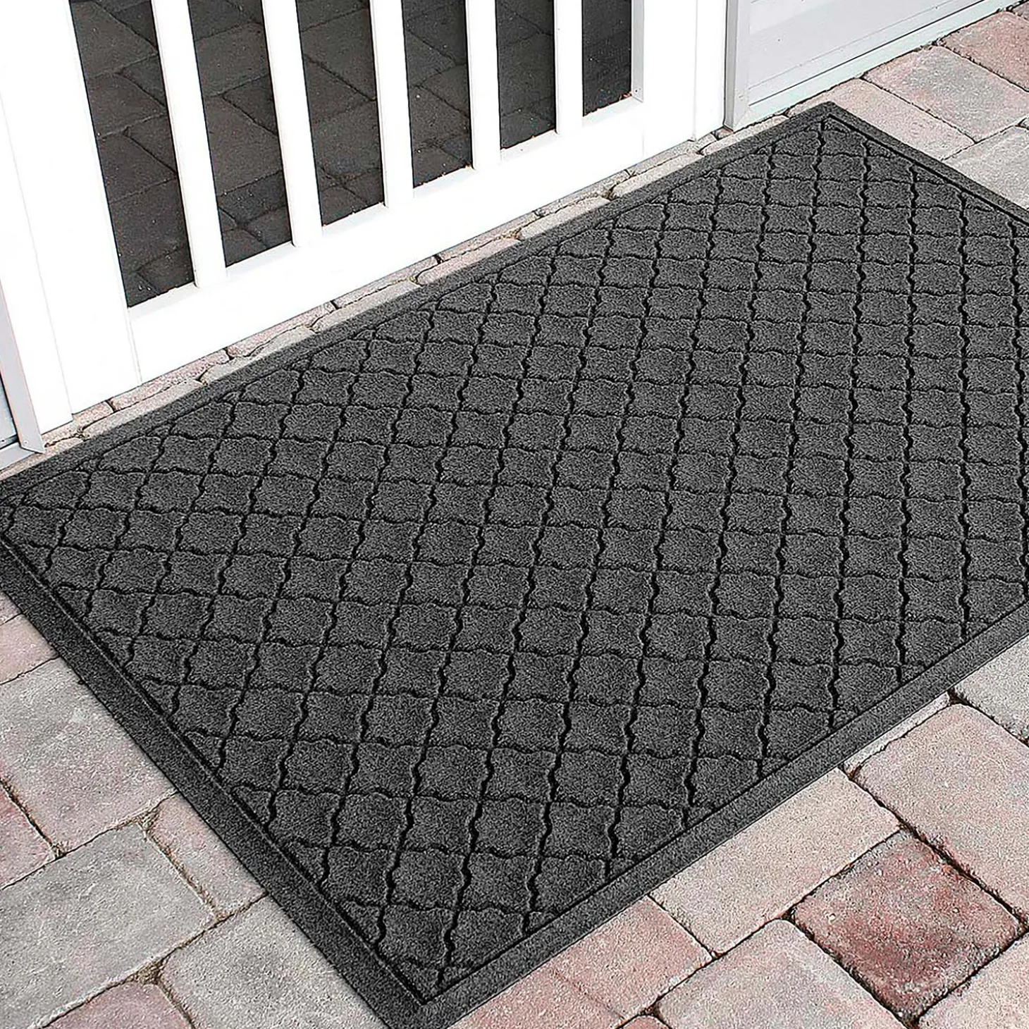 Waterhog Doormats>Plow & Hearth Waterhog Indoor/Outdoor Geometric Doormat, 20" x 30"