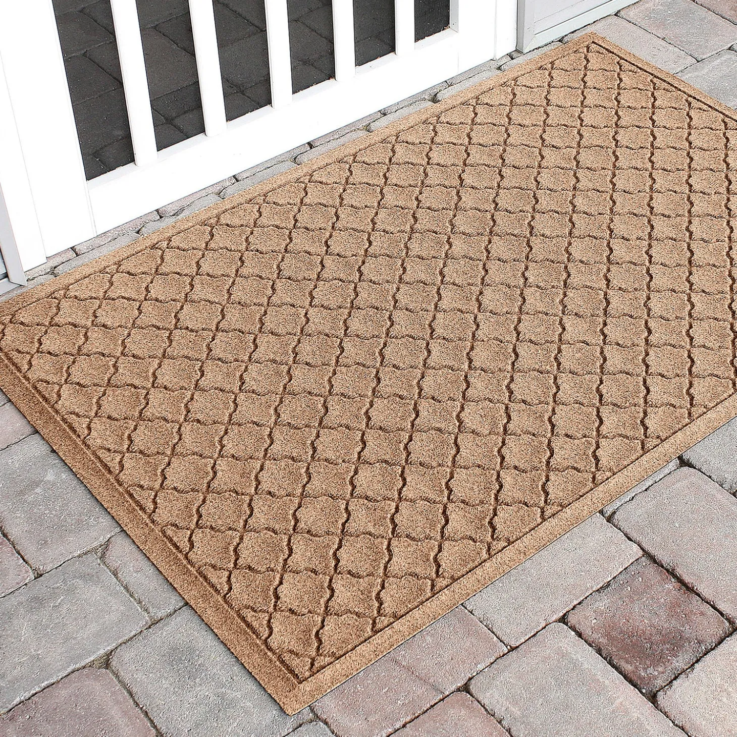 Waterhog Doormats>Plow & Hearth Waterhog Indoor/Outdoor Geometric Doormat, 20" x 30"