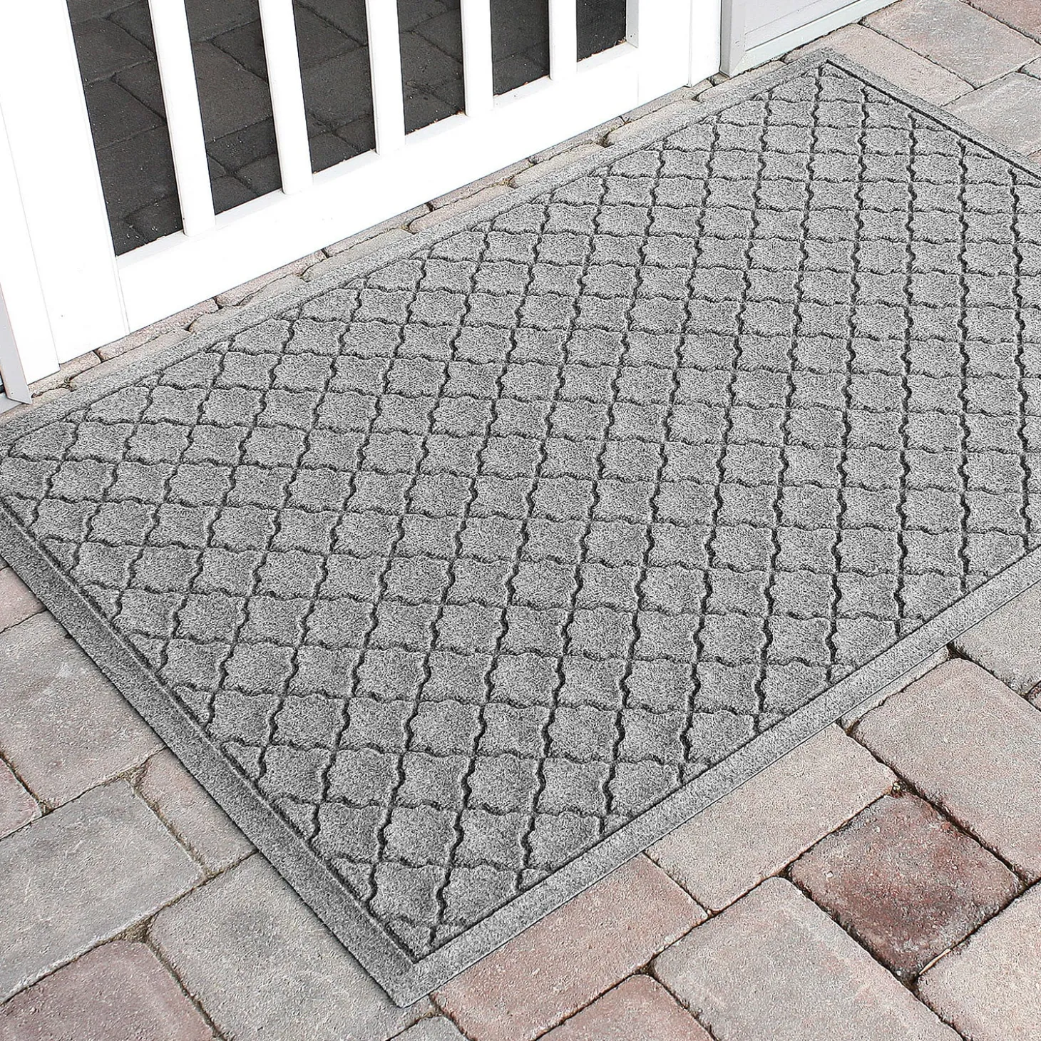 Waterhog Doormats>Plow & Hearth Waterhog Indoor/Outdoor Geometric Doormat, 20" x 30"