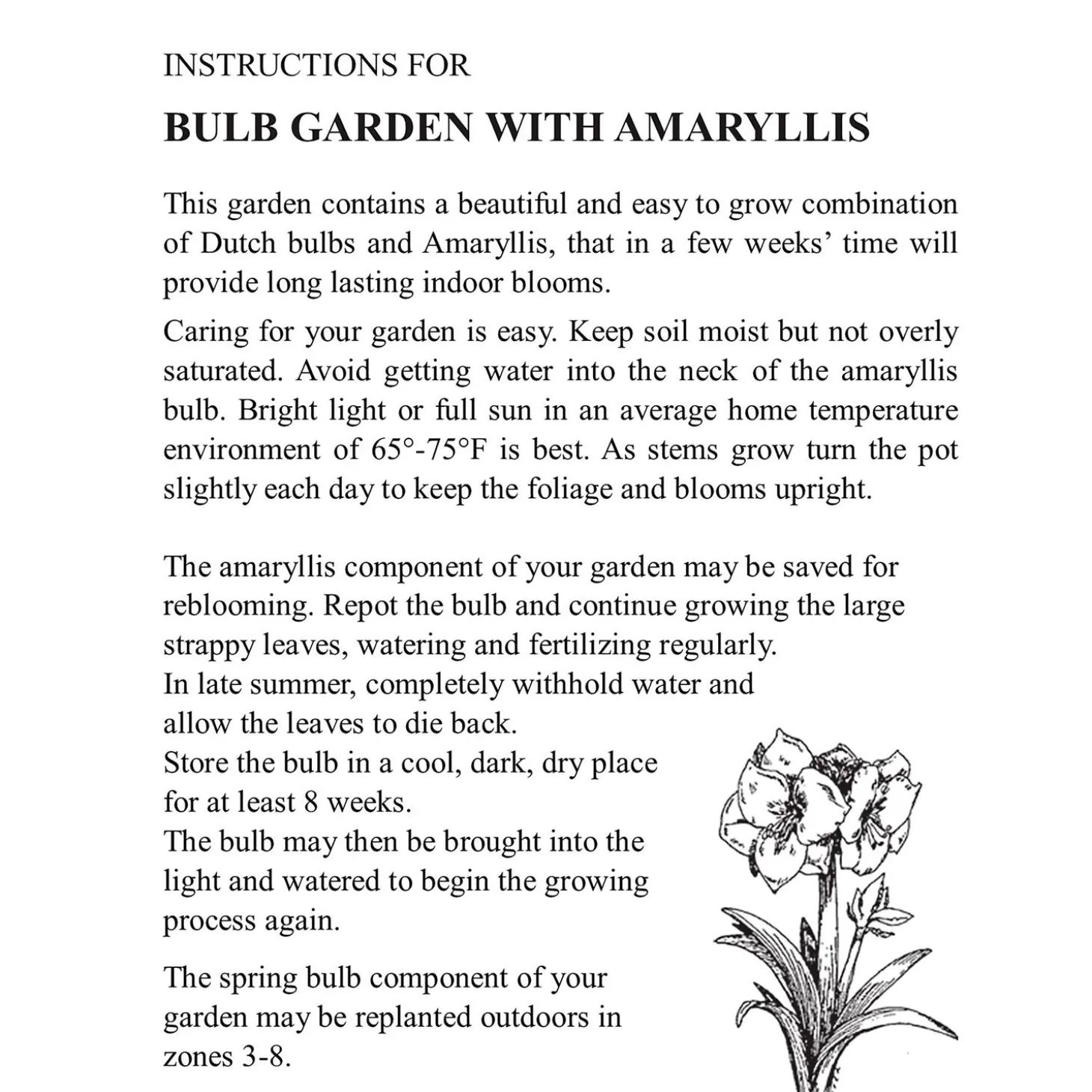 Bulb Gardens & Florals>Plow & Hearth Waxz Solid Color Self-Contained Amaryllis Flower Bulb Red