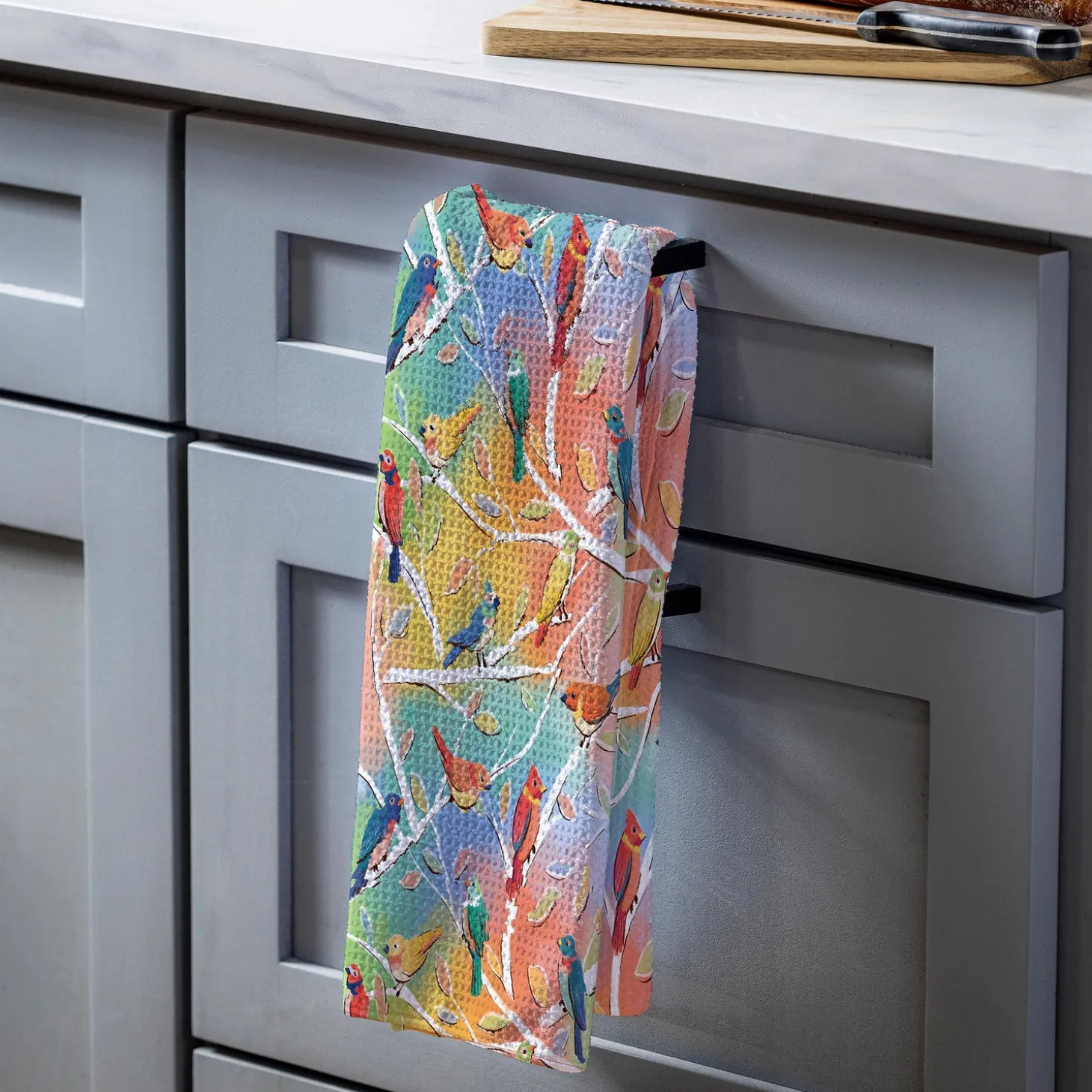 Kitchen Linens>Plow & Hearth Whimsy Nature Quick Dry Kitchen Towel, 18" x 30"