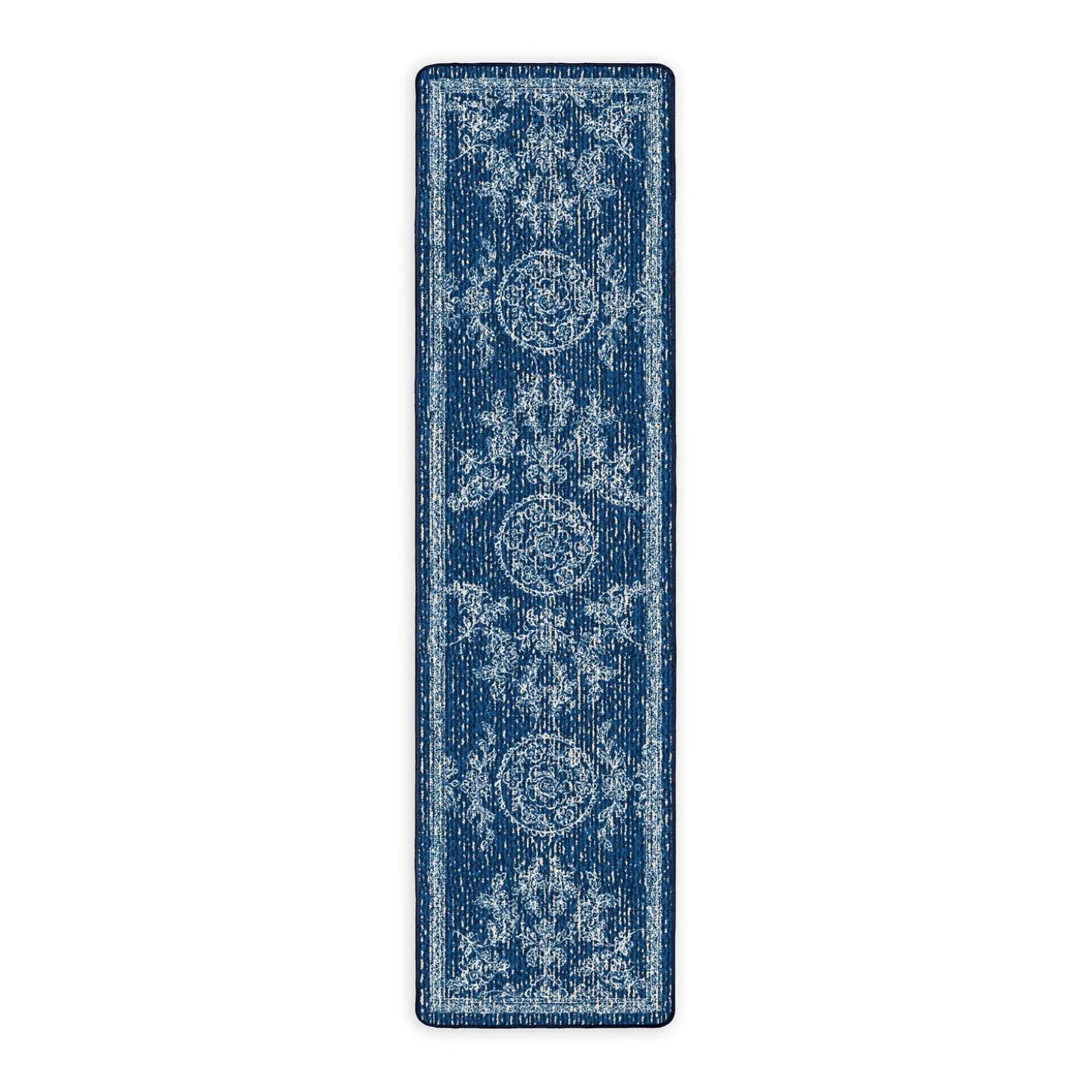 Area Rugs>Plow & Hearth Willow Blue EnduraStran® Rug, 2' x 8' Runner