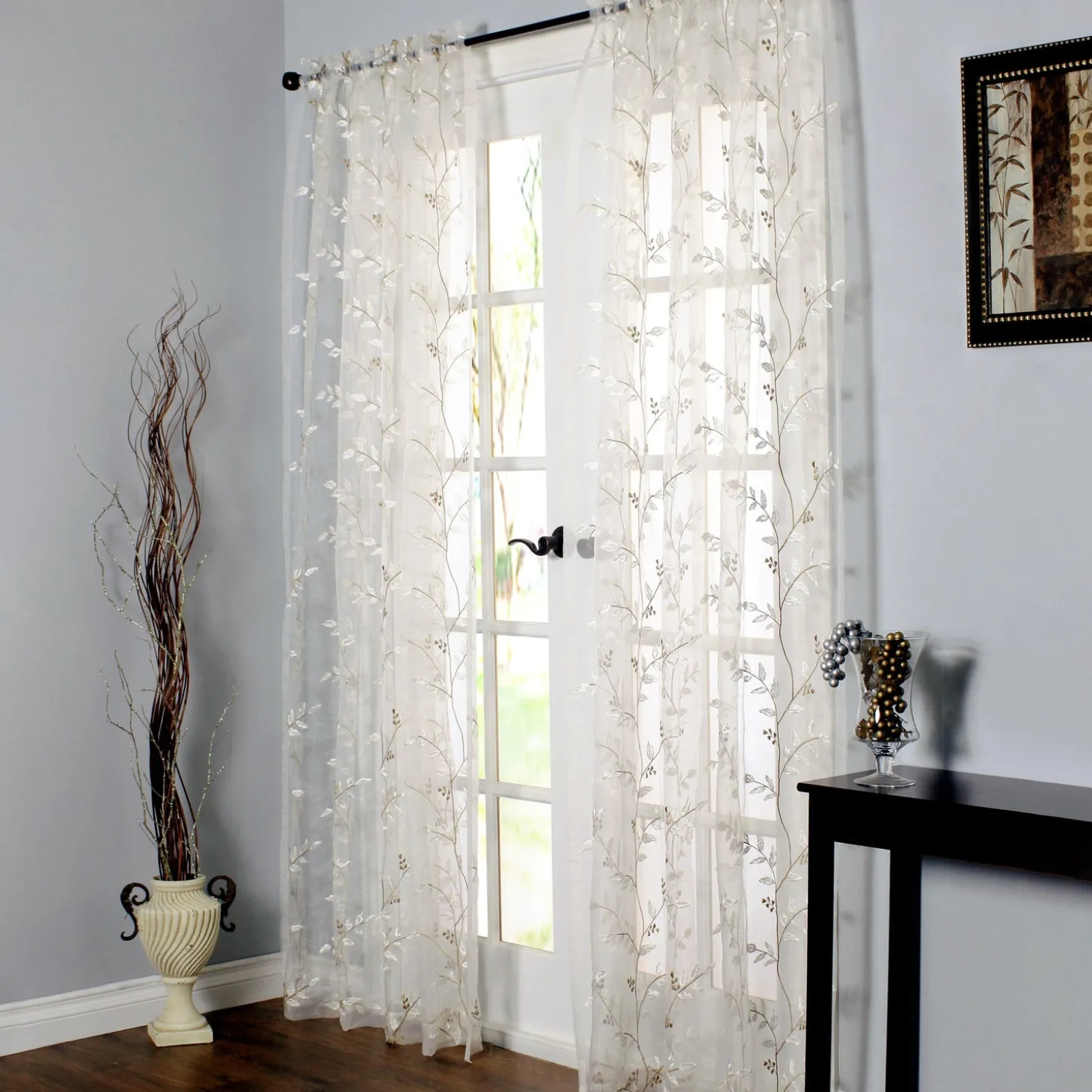 Curtain Panels>Plow & Hearth Wythe Rod Pocket Curtain Panel, 54"W x 84"L